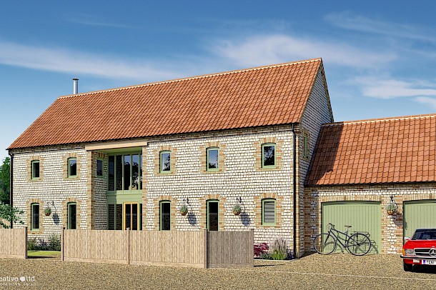 Architectural visualisation for traditional materials new build
