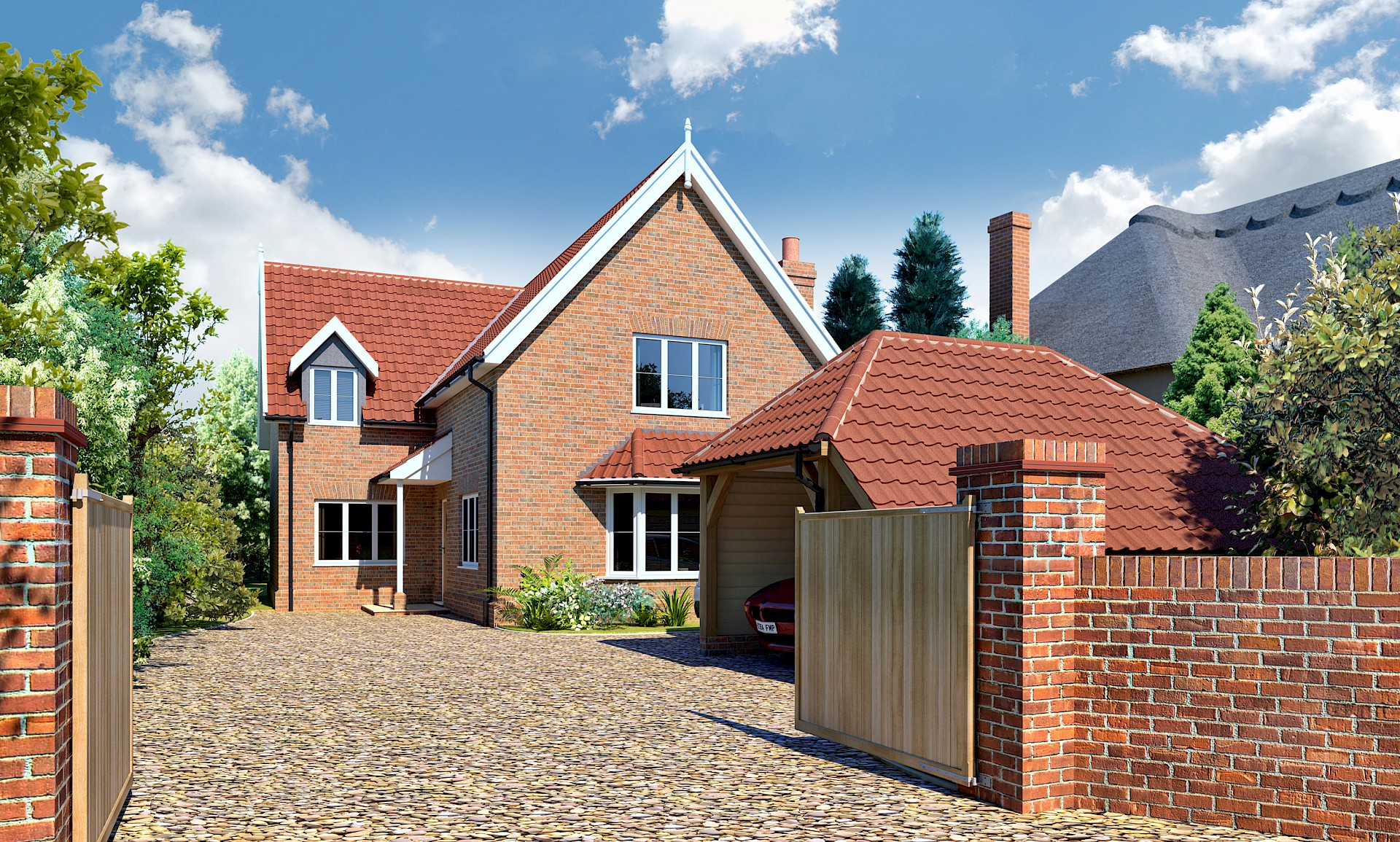 Detached period home with garage