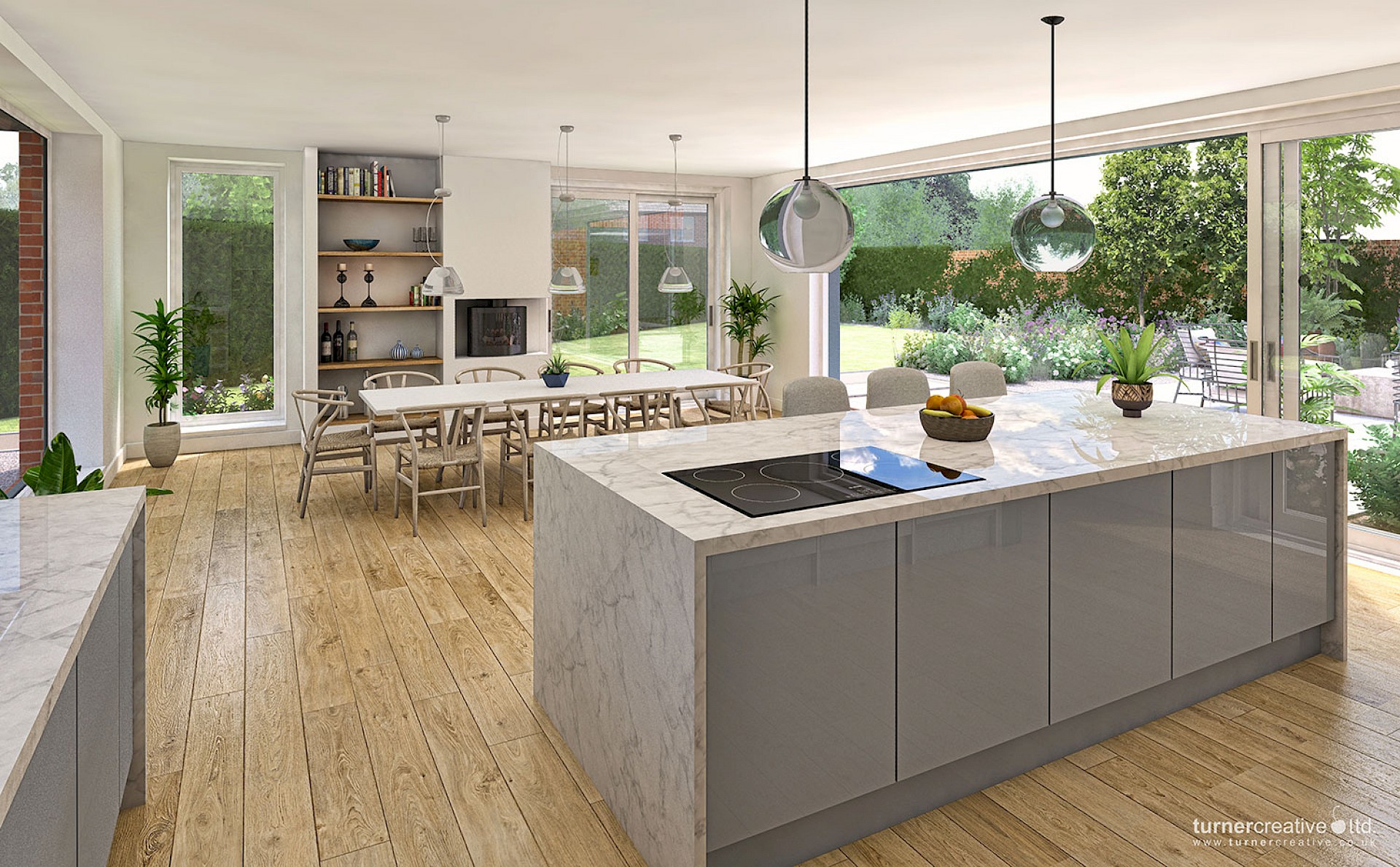Kitchen CGI visualisation