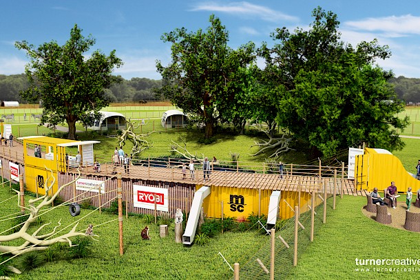 Design proposal for Barbary Macaque enclosure at Jimmy's Farm, Suffolk