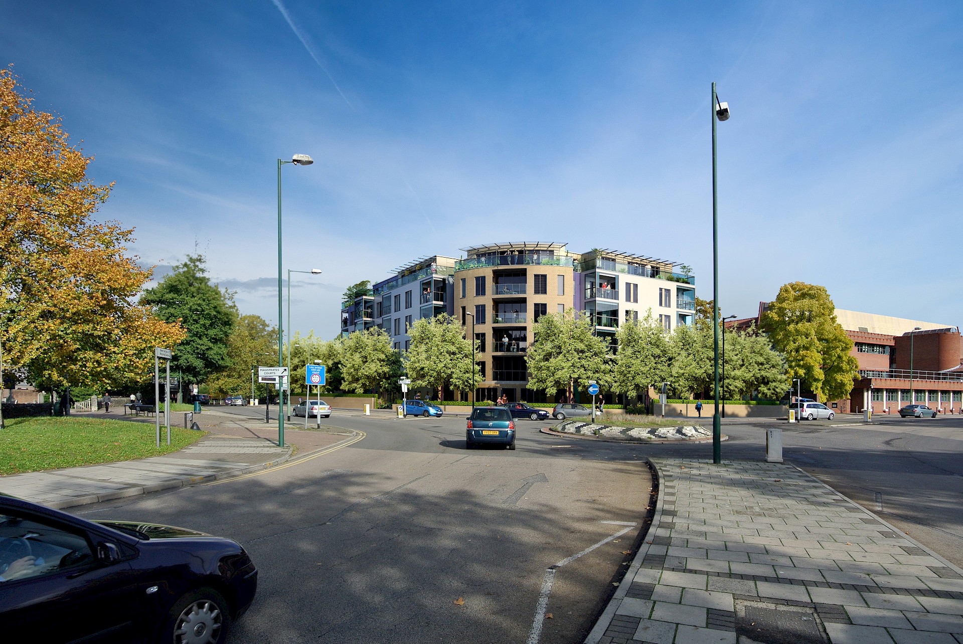 Photo montage of a residential scheme in a London street scene