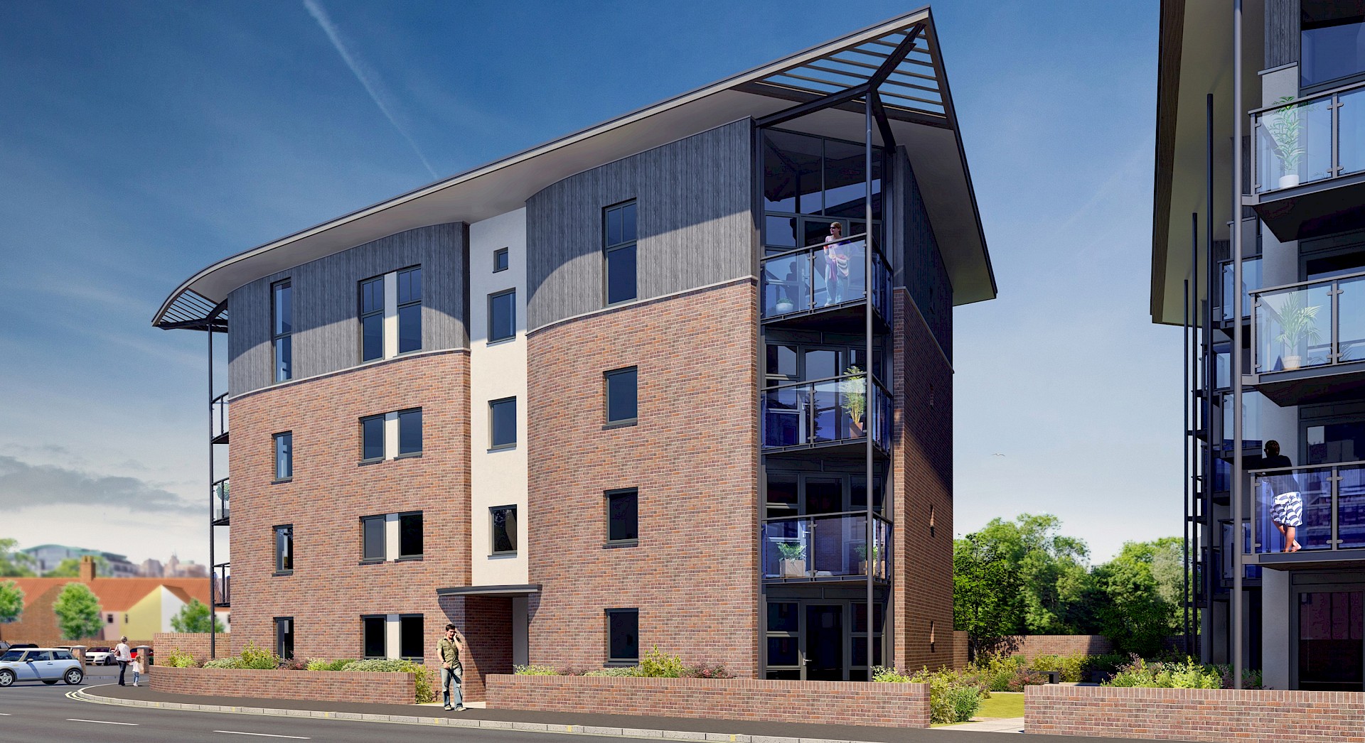 Architectural visualisation for Norwich residential scheme
