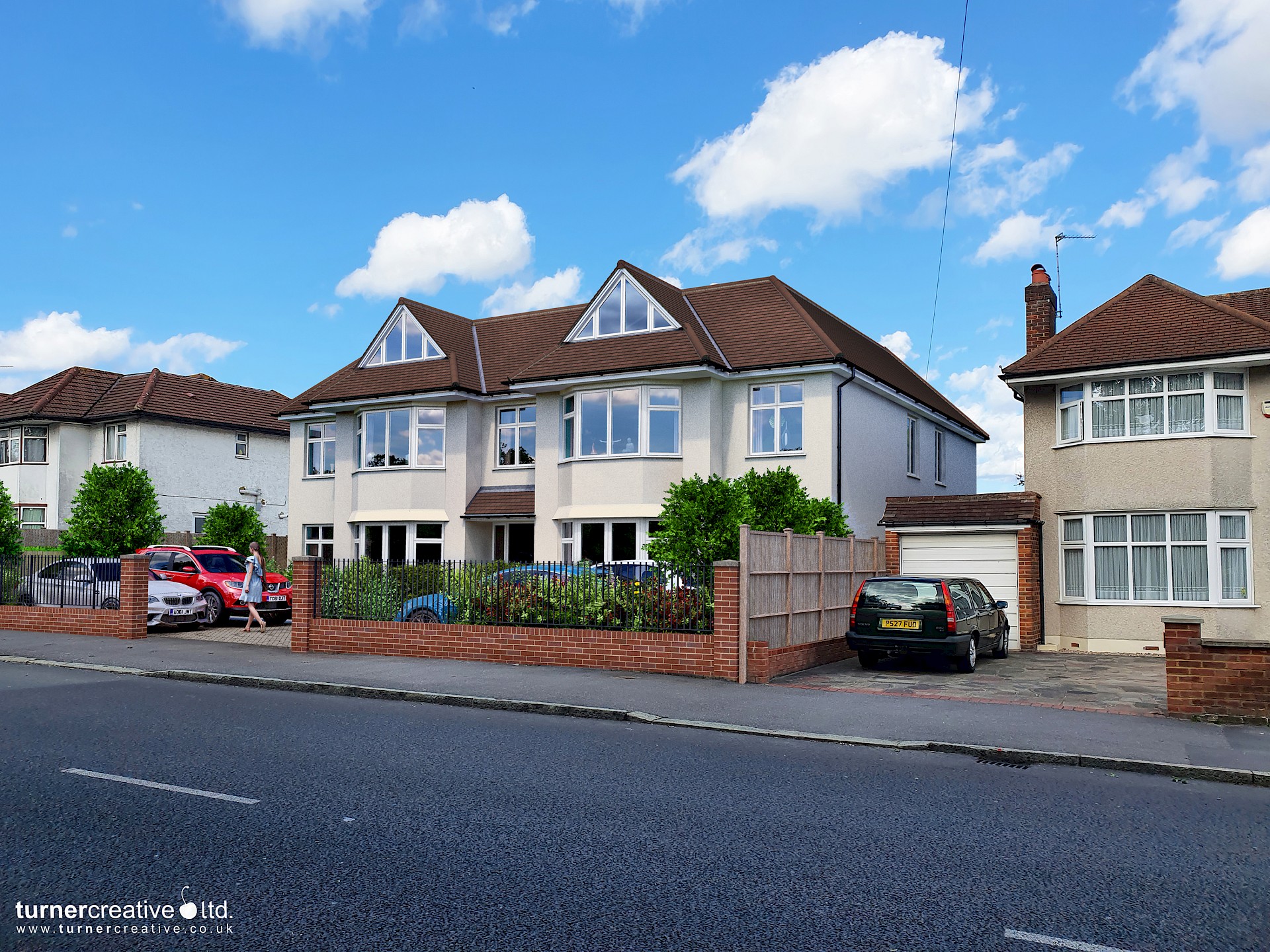 Photo montage CGI for residential planning application